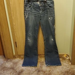 Distressed Silver Jeans